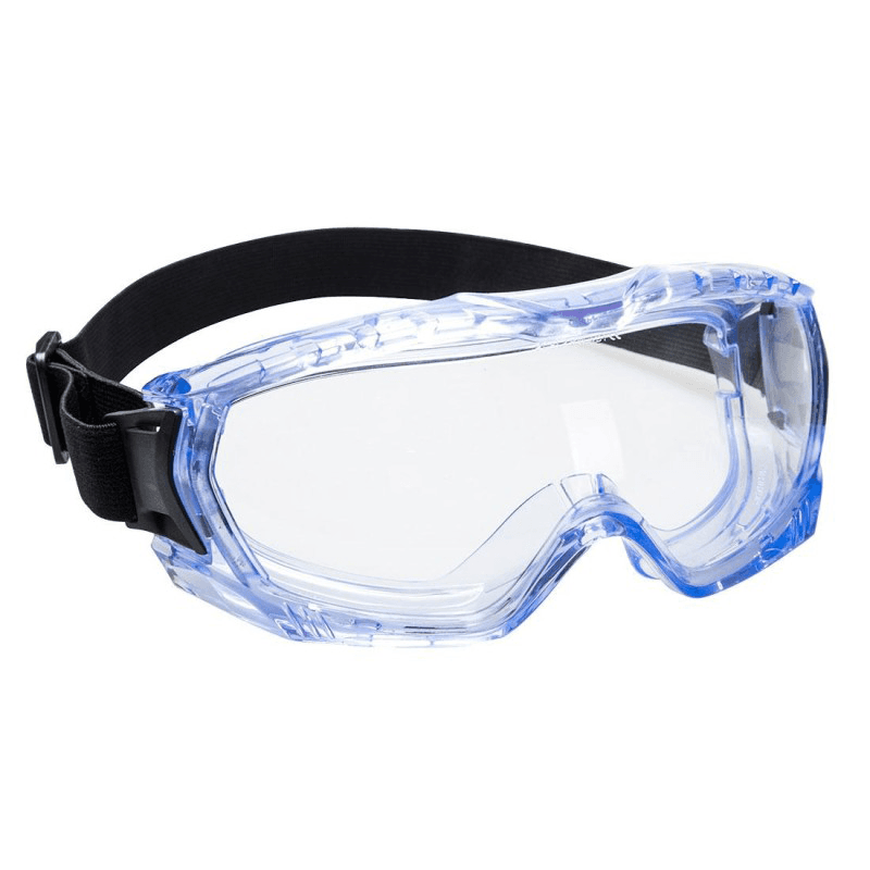 Lunettes-Masques de Protection 'Ultra Vista' avec Monture Bleue Transparente