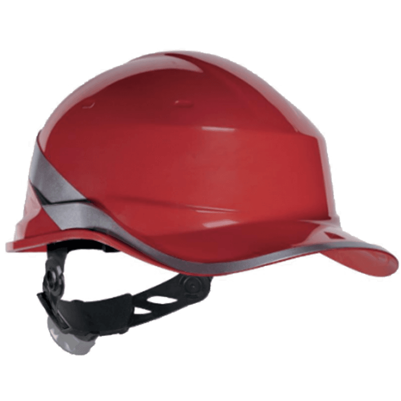 Casque de Sécurité Industriel avec Bande Réfléchissante - Rouge
