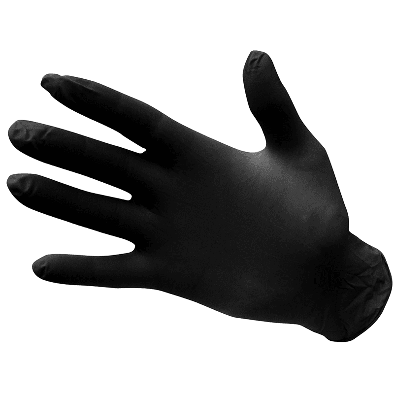 Gant de Protection Jetable en Nitrile (Noir)
