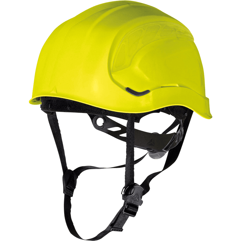 Casque de Sécurité pour Travaux en Hauteur - Jaune Fluo