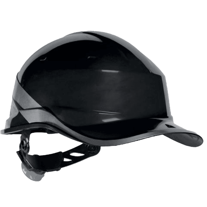 Casque de Sécurité Industriel avec Bande Réfléchissante - Noir