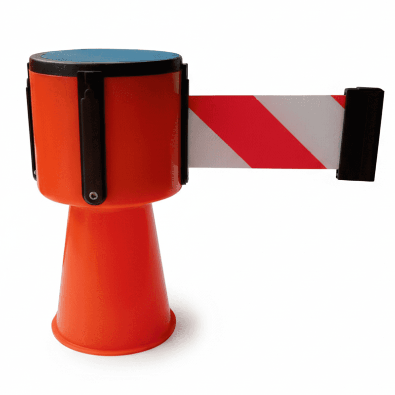 Balise de Chantier à Sangle Rétractable HV