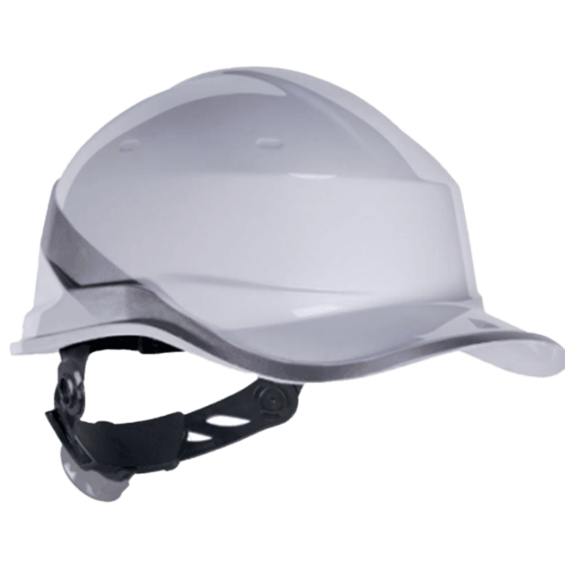 Casque de Sécurité Industriel avec Bande Réfléchissante - Blanc