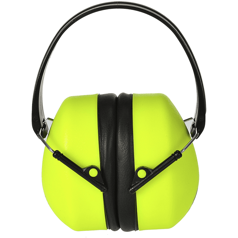 Casque Anti-Bruit Serre-Tête Jaune Fluo